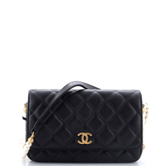 Chanel About Pearls Wallet on Chain Quilted Calfskin - Picture 1 of 5